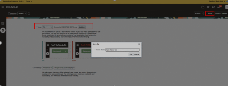 Make Oracle Fusion Yours: Logo, Theme & Custom Description – Cloudare Blogs